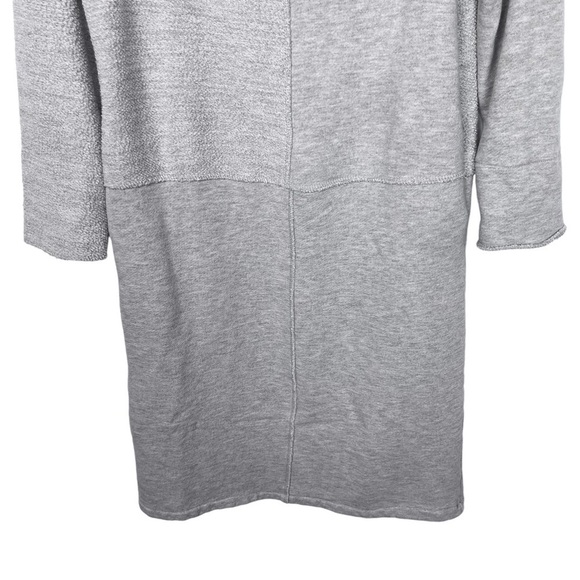 Gershon Bram Gray French Terry Patchwork Dress Small - Picture 4 of 12